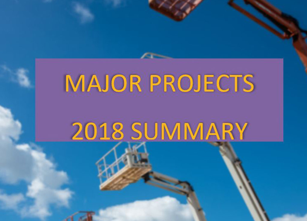 Major Projects Update – in excess of $70B in regional projects
