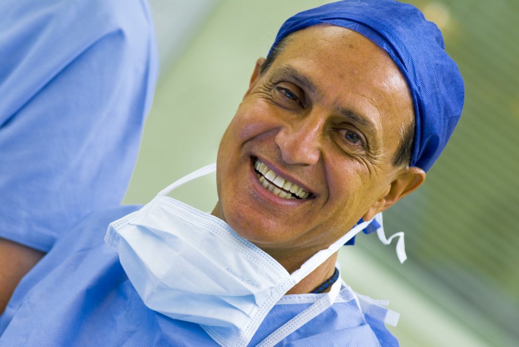 Image of doctor in surgical scrubs